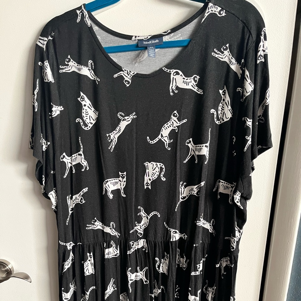 ModCloth skeleton cat dress